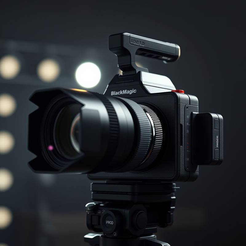 Blackmagic Pocket Cinema Camera 6K Pro mit montiertem Objektiv