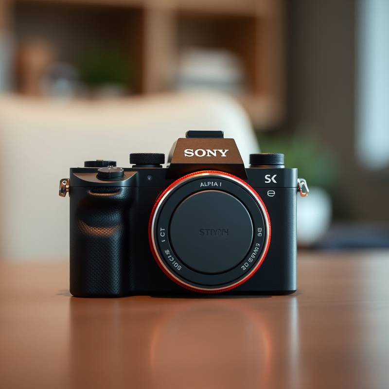 Sony Alpha a7S III Kamera auf einem Tisch
